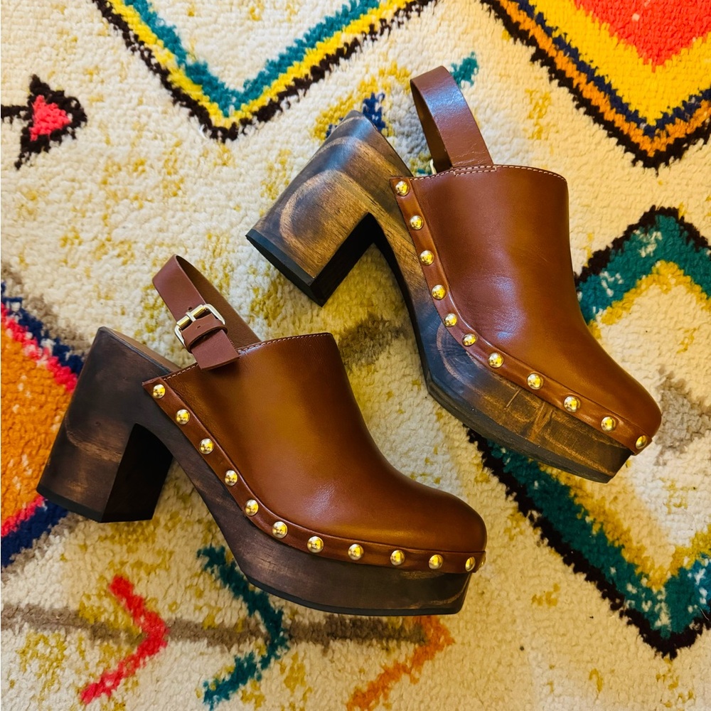 Liberty Clog Heels with Strap by Matisse Size 8